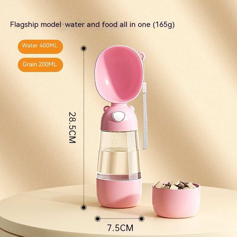 Portable Dog Water Bottle Food And Water Container For Pet Pets Feeder Bowl Outdoor Travel Drinking Bowls Water Dispenser - AMIR BAGS INDIA PRIVATE LIMITED