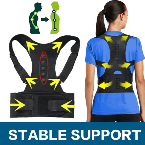 Posture Corrector Support Magnetic Back Shoulder Brace Belt Band For - AMIR BAGS INDIA PRIVATE LIMITED