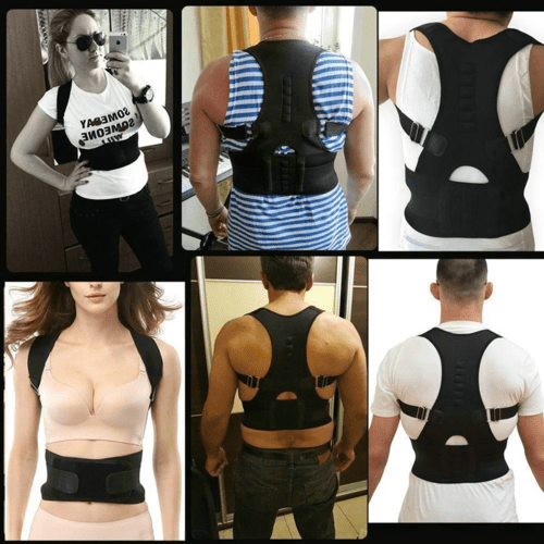 Posture Corrector Support Magnetic Back Shoulder Brace Belt Band For - AMIR BAGS INDIA PRIVATE LIMITED