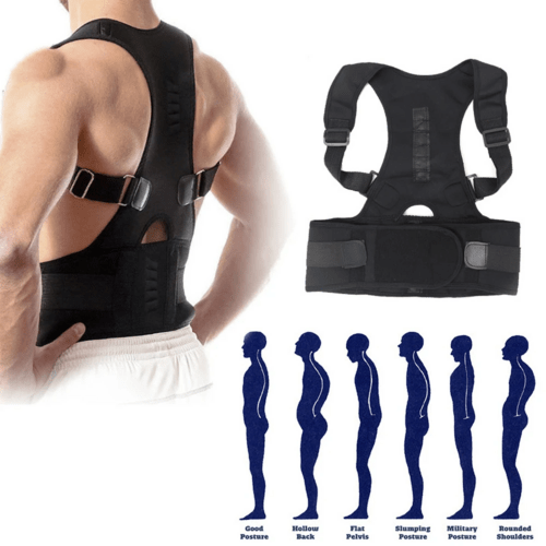 Posture Corrector Support Magnetic Back Shoulder Brace Belt Band For - AMIR BAGS INDIA PRIVATE LIMITED