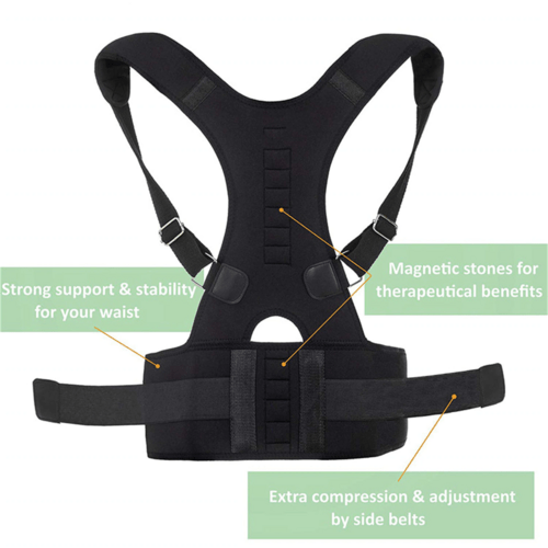 Posture Corrector Support Magnetic Back Shoulder Brace Belt Band For - AMIR BAGS INDIA PRIVATE LIMITED