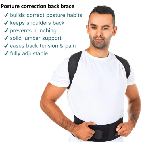 Posture Corrector Support Magnetic Back Shoulder Brace Belt Band For - AMIR BAGS INDIA PRIVATE LIMITED