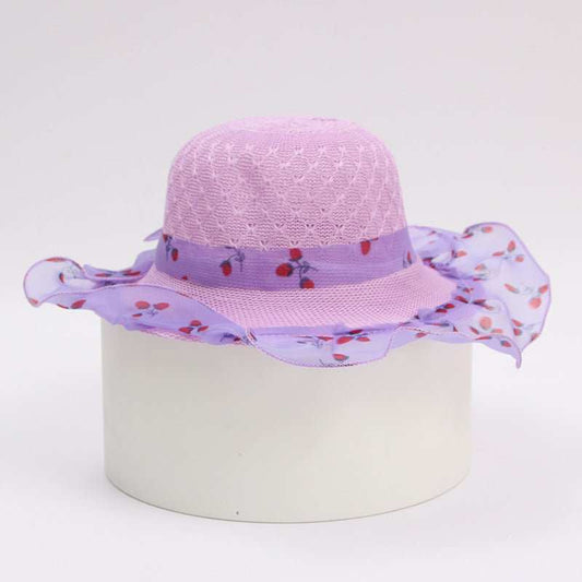 Princess straw hat kids sun hat - AMIR BAGS INDIA PRIVATE LIMITED