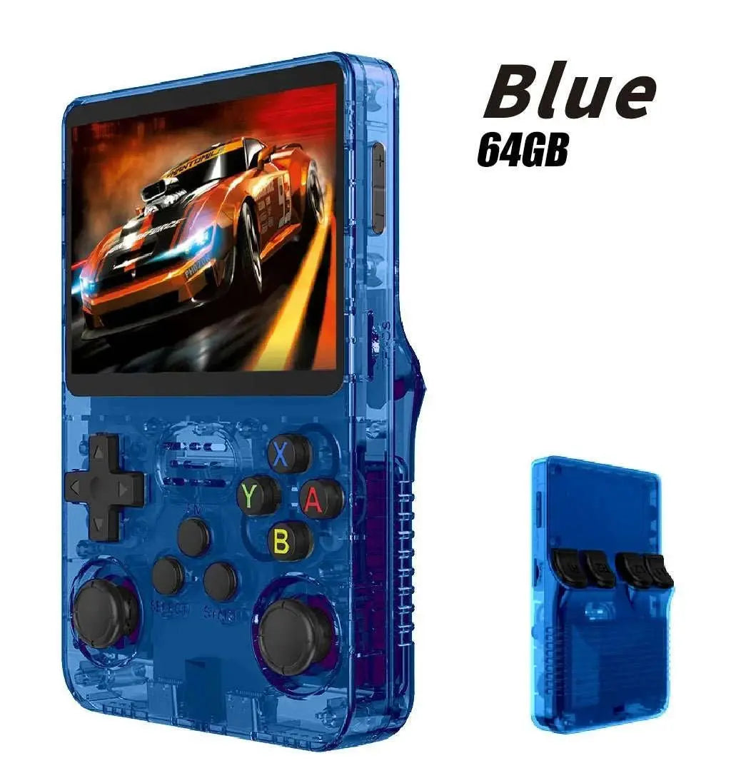 R36S Retro Handheld Video Game Console Linux System 3.5 Inch IPS Screen Portable Player 64GB GamesMultiple colors are available - AMIR BAGS INDIA PRIVATE LIMITED