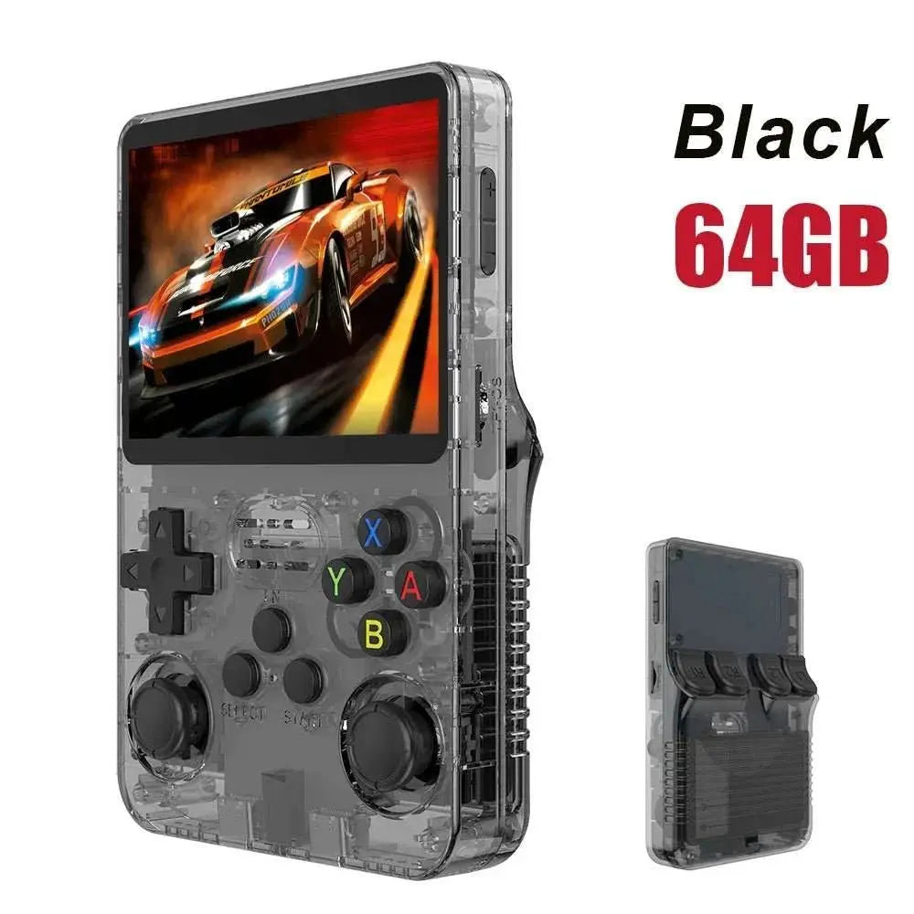 R36S Retro Handheld Video Game Console Linux System 3.5 Inch IPS Screen Portable Player 64GB GamesMultiple colors are available - AMIR BAGS INDIA PRIVATE LIMITED