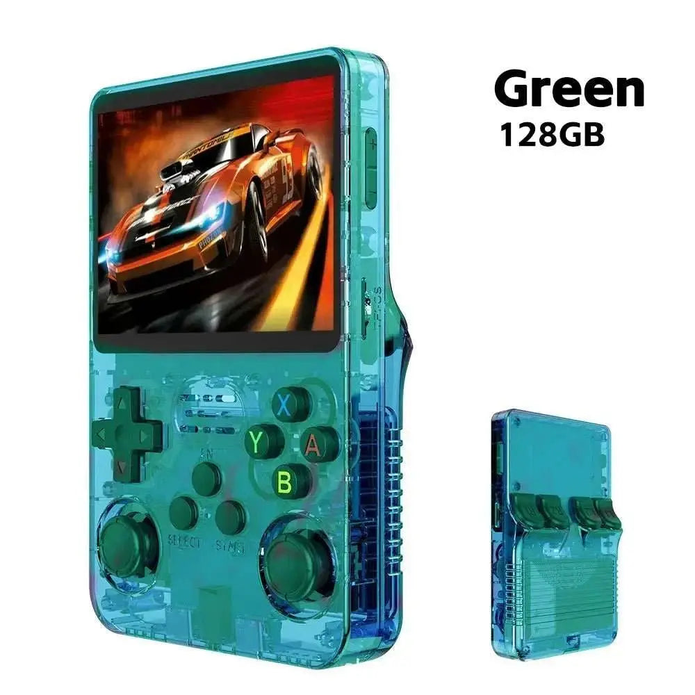 R36S Retro Handheld Video Game Console Linux System 3.5 Inch IPS Screen Portable Player 64GB GamesMultiple colors are available - AMIR BAGS INDIA PRIVATE LIMITED