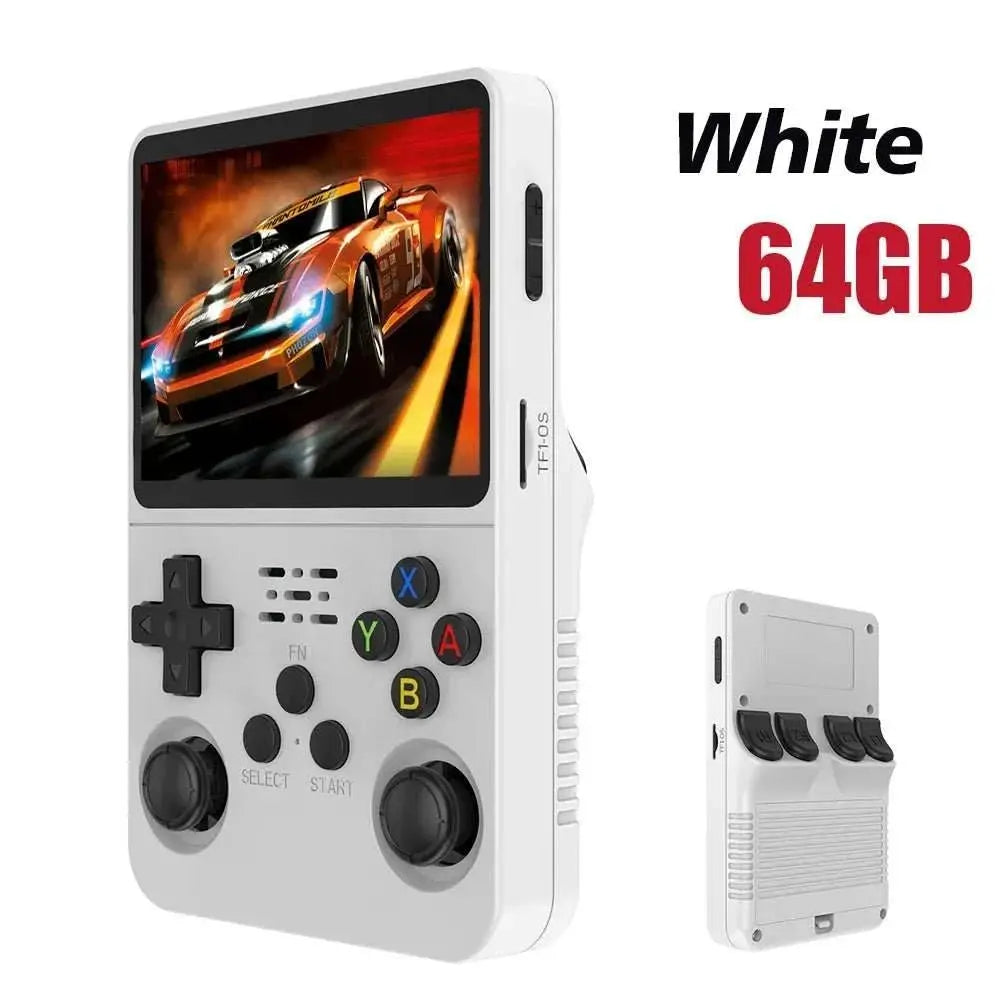 R36S Retro Handheld Video Game Console Linux System 3.5 Inch IPS Screen Portable Player 64GB GamesMultiple colors are available - AMIR BAGS INDIA PRIVATE LIMITED