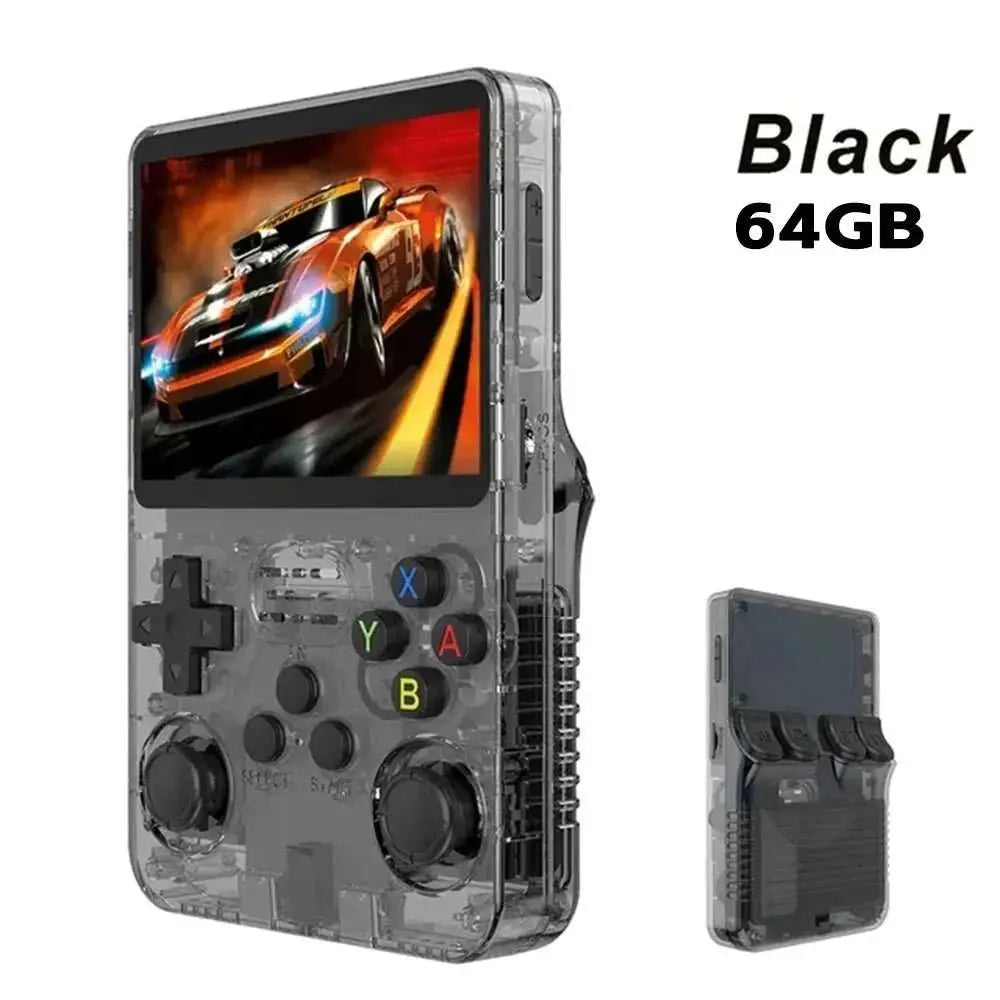 R36S Retro Handheld Video Game Console Linux System 3.5 Inch IPS Screen Portable Player 64GB GamesMultiple colors are available - AMIR BAGS INDIA PRIVATE LIMITED