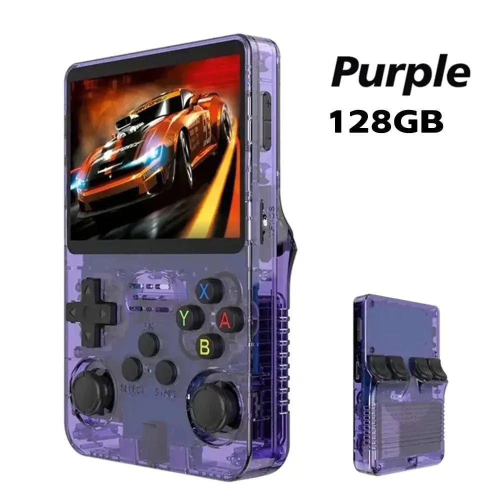 R36S Retro Handheld Video Game Console Linux System 3.5 Inch IPS Screen Portable Player 64GB GamesMultiple colors are available - AMIR BAGS INDIA PRIVATE LIMITED
