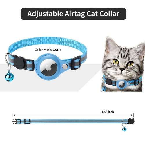 Reflective Airtag Case Collar for Cats and Dogs - AMIR BAGS INDIA PRIVATE LIMITED