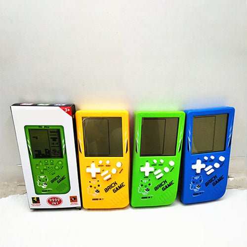 Retro Childhood Tetris Handheld Game Player Yellow - AMIR BAGS INDIA PRIVATE LIMITED