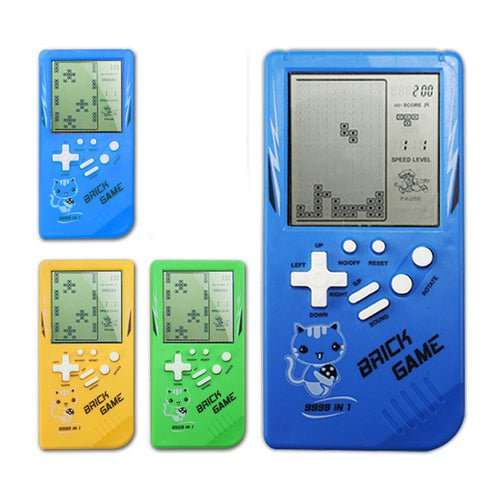 Retro Childhood Tetris Handheld Game Player Yellow - AMIR BAGS INDIA PRIVATE LIMITED