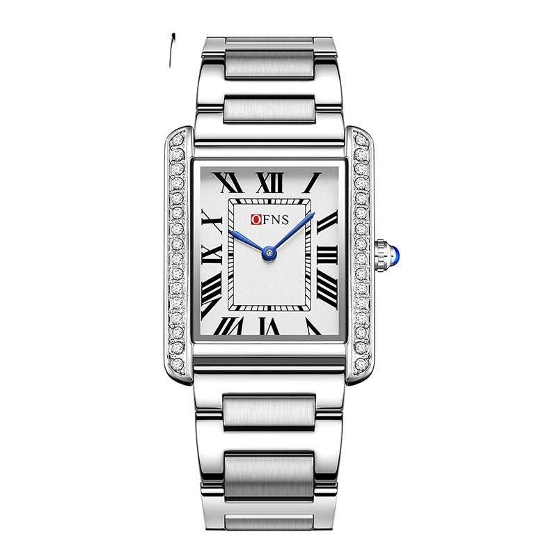 Retro Diamond Inlaid High - end Women's Quartz Watch Couple - AMIR BAGS INDIA PRIVATE LIMITED