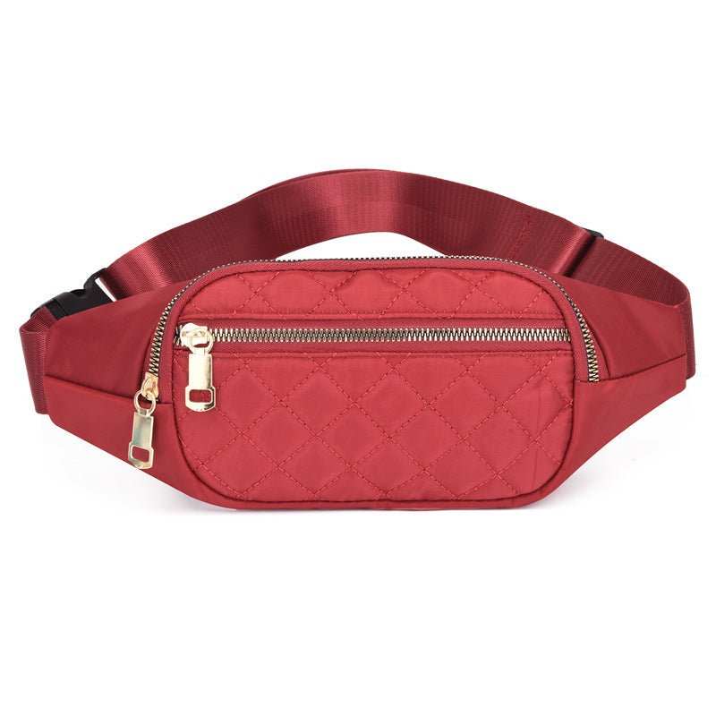 Rhombus Fanny Packs For Women Crossbody Waist Bags For Sports Hiking Cycling Running - AMIR BAGS INDIA PRIVATE LIMITED