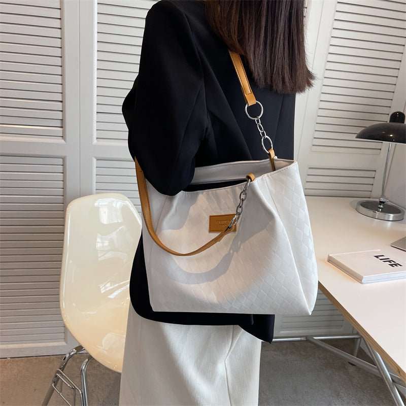 Rhombus Pattern Totes Chain Shoulder Bag Women Shopping Bags - AMIR BAGS INDIA PRIVATE LIMITED
