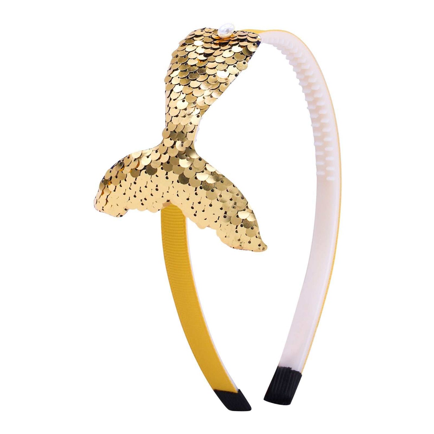 Sequined Hair Accessories Mermaid Tail Flip Fish Scale Pearl Headband Non - slip Manual Hairpin - AMIR BAGS INDIA PRIVATE LIMITED