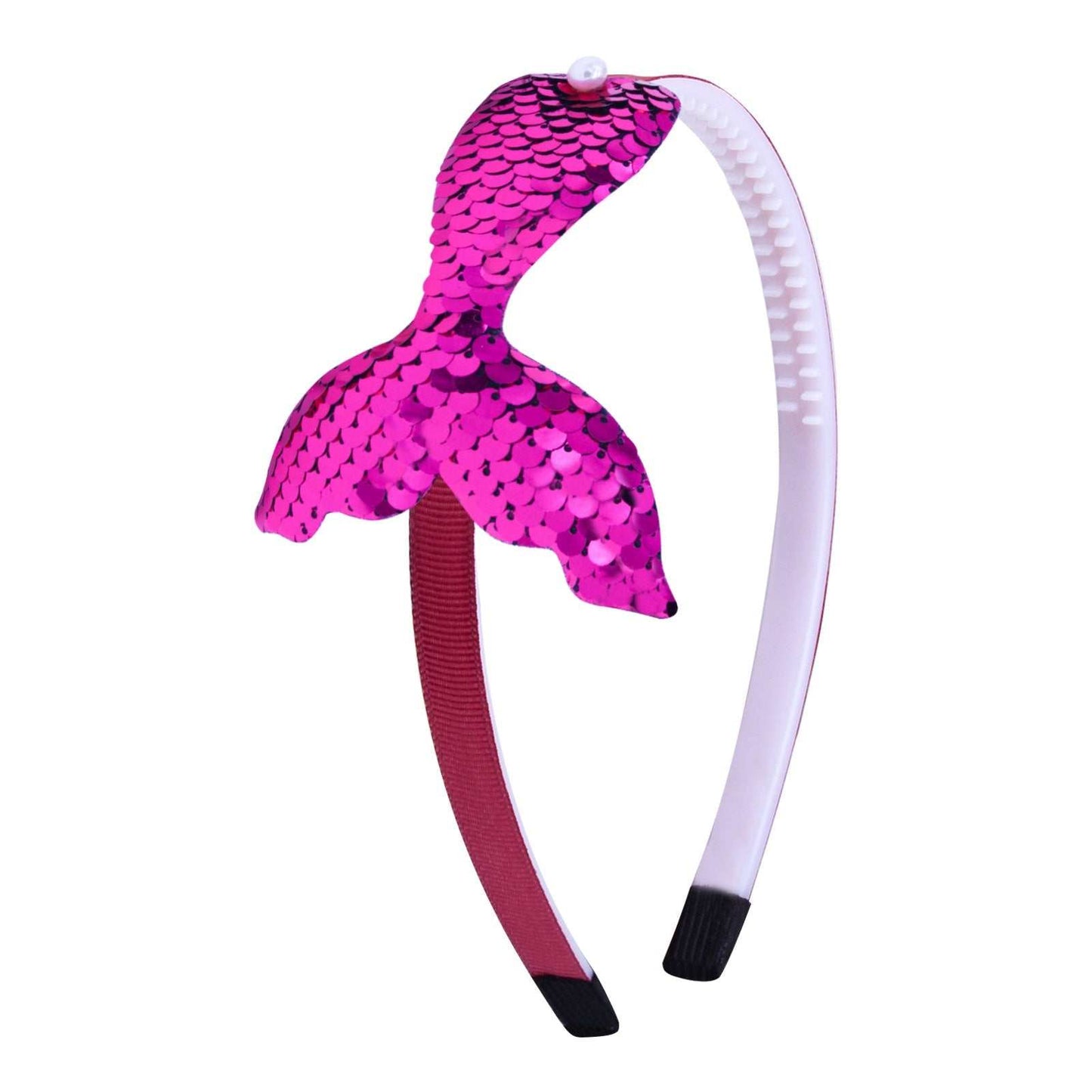 Sequined Hair Accessories Mermaid Tail Flip Fish Scale Pearl Headband Non - slip Manual Hairpin - AMIR BAGS INDIA PRIVATE LIMITED