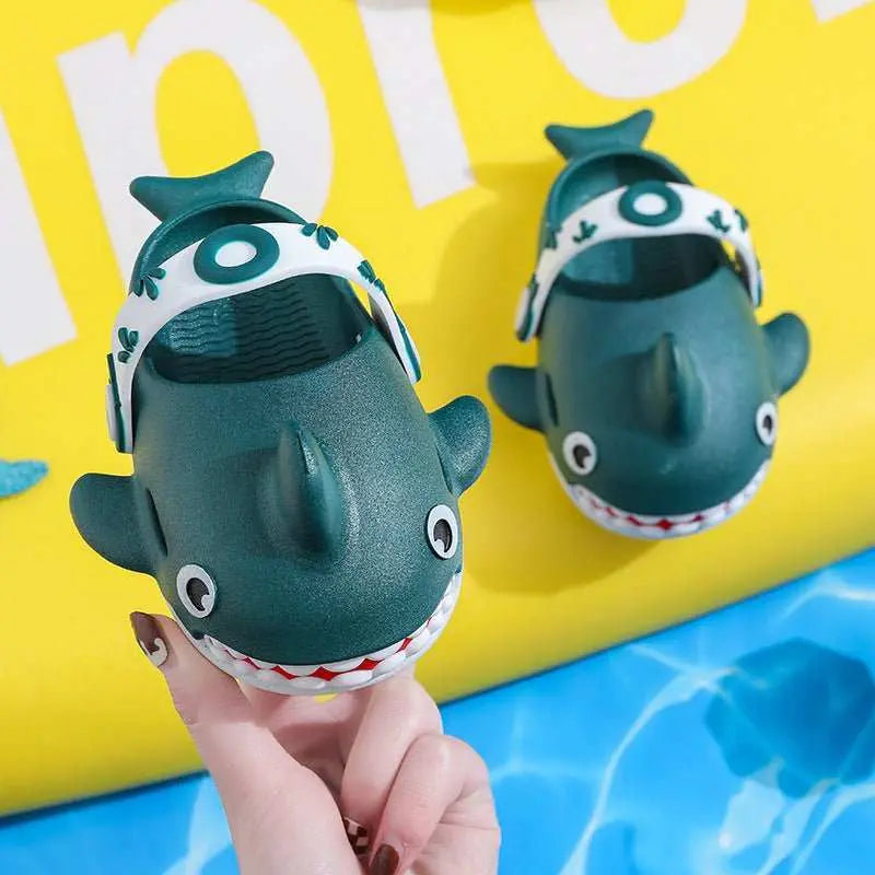 Shark Slippers For Kids Boys Girls Cute Non Slip Slides Shoes - AMIR BAGS INDIA PRIVATE LIMITED