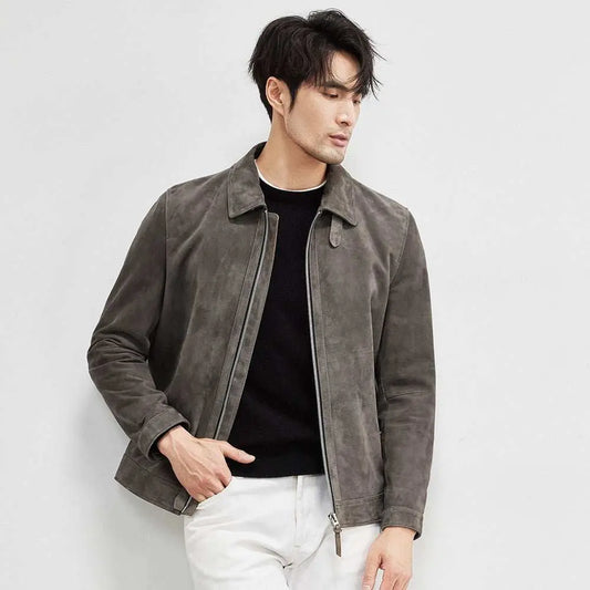 Sheepskin Light Luxury Suede Genuine Leather Clothes Men's Imported LaProduct information:Pattern: solid color Color: Graphite color Size: 170/L,175/XL,180/2XL,185/3XL,190/4XL,195/5XL Version: Regular Lining composition: Polyester FibeDropshipmanAMIR BAGS INDIA PRIVATE LIMITEDnull