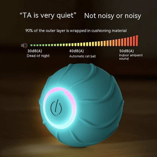 Smart Cat Toys Rolling Ball Pet Cat Owner Interactive Pets Toys Automatic Bouncing Ball USB Self Hi Teasing Kittens Jumping Ball - AMIR BAGS INDIA PRIVATE LIMITED