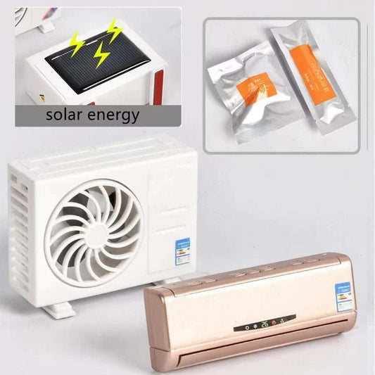 Solar Powered Car Air Freshener Air Conditioner Shape Solar Energy Air Freshener Vent Clip Air Conditioning Aromatherapy - AMIR BAGS INDIA PRIVATE LIMITED