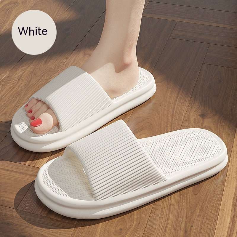 Striped Design Home Slippers For Women Men Soft Anti - slip Floor Bathroom Slippers Solid House Shoes - AMIR BAGS INDIA PRIVATE LIMITED