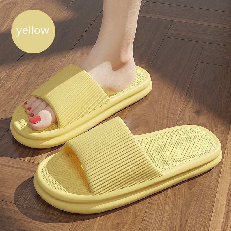 Striped Design Home Slippers For Women Men Soft Anti - slip Floor Bathroom Slippers Solid House Shoes - AMIR BAGS INDIA PRIVATE LIMITED