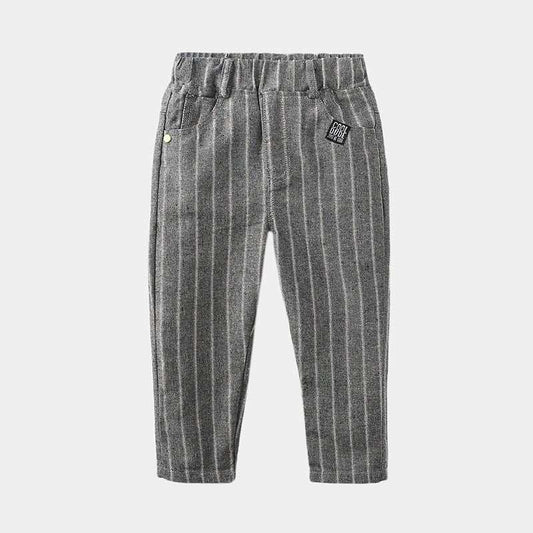 Striped Trousers Boys Kids Kids Elastic Waist Casual Pants - AMIR BAGS INDIA PRIVATE LIMITED