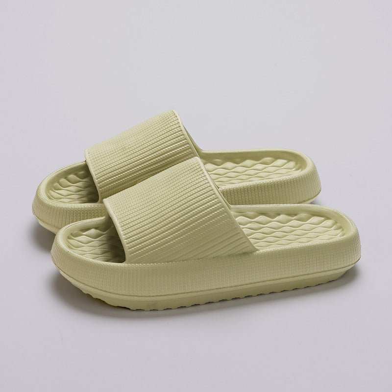 Summer EVA Slippers Solid Color Rhombus Stripe Anti - slip Slippers New Women's Home Shoes - AMIR BAGS INDIA PRIVATE LIMITED