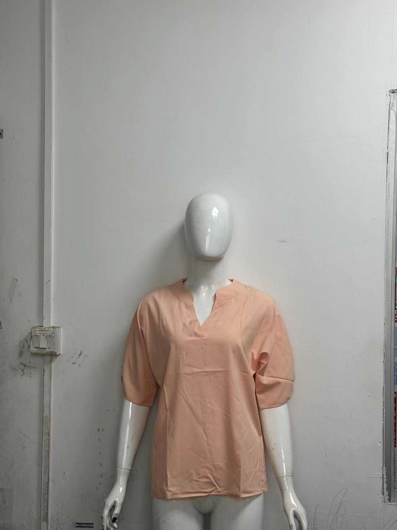 Summer Short - sleeved Chiffon Shirt New V - neck Shirt Women's Casual Versatile Clothing - AMIR BAGS INDIA PRIVATE LIMITED