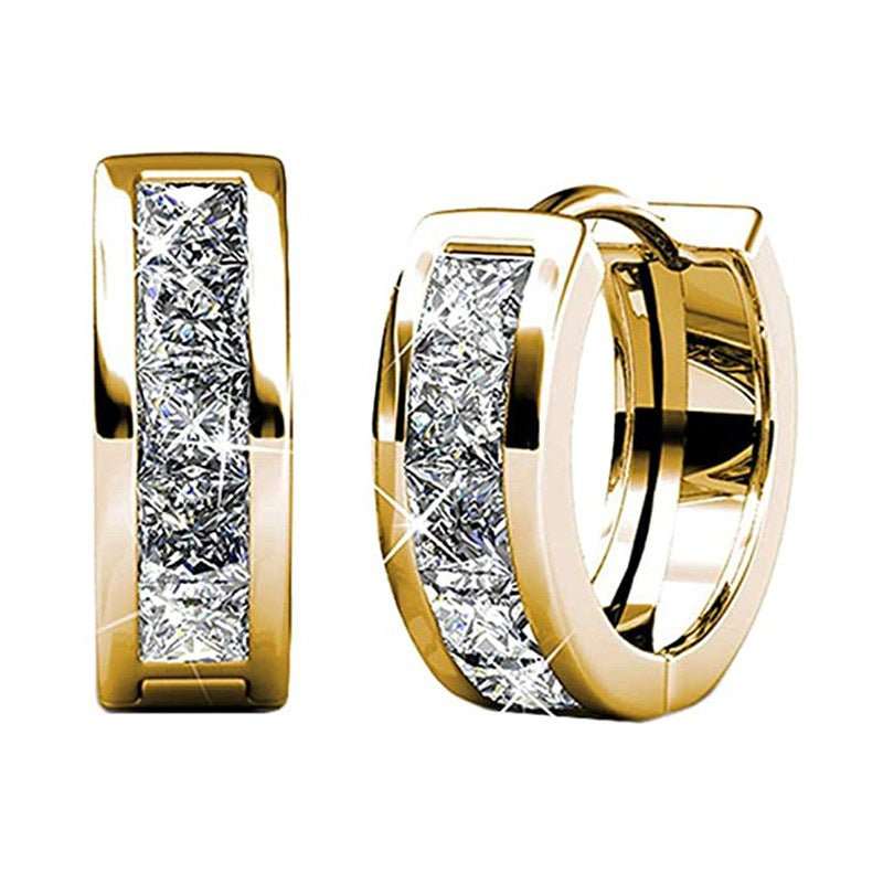 Temperament Wild Fashion Men And Women Square Simple Earrings - AMIR BAGS INDIA PRIVATE LIMITED