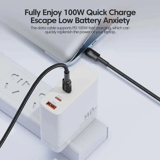 Toocki 100W Type C to USB C Cable PD 3.0 Quick Charge 4.0 Fast Chargin• Quick Charge 4.0 :Charges your device quickly and efficiently with the latest Quick Charge 4.0 technology.

• PD 3.0 :Provides stable and fast charging for your deAMIR BAGS INDIA PRIVATE LIMITEDAMIR BAGS INDIA PRIVATE LIMITEDnull