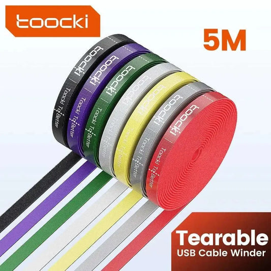 Toocki 5m Organizer Cable Management Tearable Organizador Cables 10mm • Tearable design for easy installation :The Toocki 5m Organizer Cable Management Tearable Organizer Cables 10mm Width Winder Ties Phone Accessories Wire Cord OrganiAMIR BAGS INDIA PRIVATE LIMITEDAMIR BAGS INDIA PRIVATE LIMITEDnull