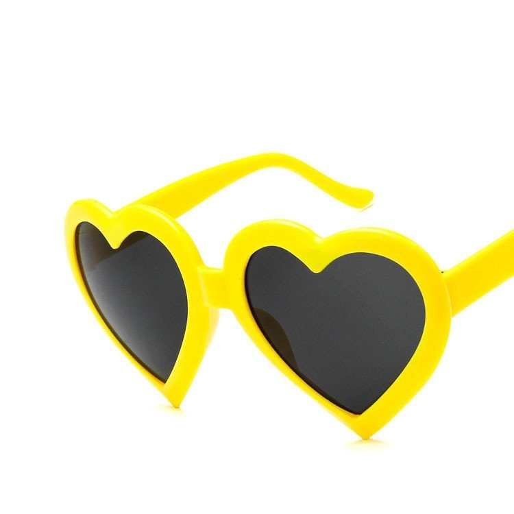 Trendy Heart - shaped Sunglasses Colorful Sunglasses Peach Heart Sunglasses - AMIR BAGS INDIA PRIVATE LIMITED