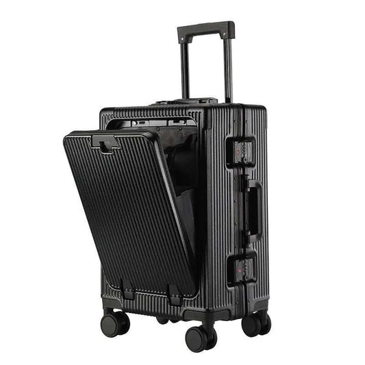 Trolley Aluminum Frame Large Capacity Front Opening Luggage - AMIR BAGS INDIA PRIVATE LIMITED