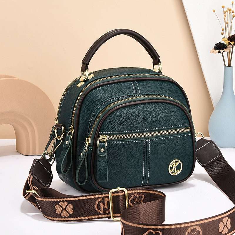 Versatile Crossbody Bag For Women Multi - zipper Design Shoulder Bags With Portable Fashion Handbags Small Square Bag - AMIR BAGS INDIA PRIVATE LIMITED
