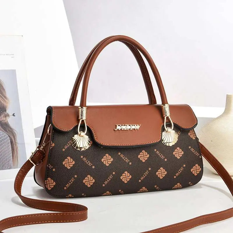 Vintage Exquisite Letter-printed Women's Handbag Fashion Printed CasuaOverview:Unique design, stylish and beautiful.Good material, comfortable wear.A variety of colors, any choice.Product Information:Lining texture: Polyester Color: BrDropshipmanAMIR BAGS INDIA PRIVATE LIMITEDnull