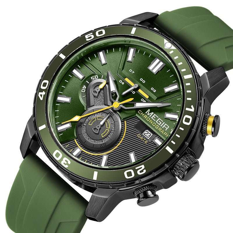 Watch Multi - function Chronograph Calendar Sports Men's Watches - AMIR BAGS INDIA PRIVATE LIMITED