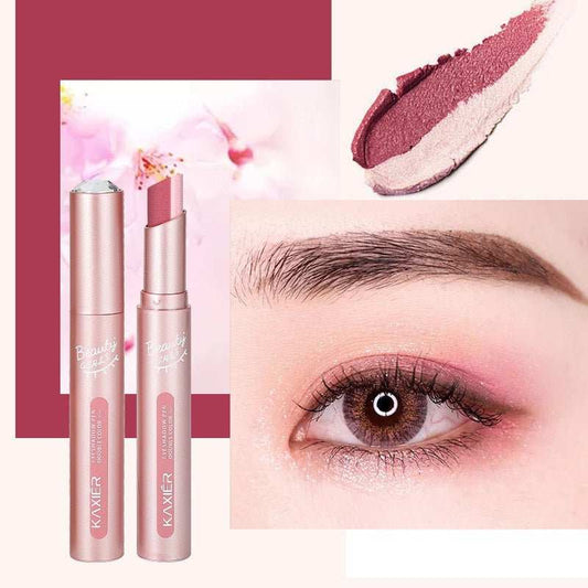 Waterproof And Sweat - proof Gradient Two - color Lazy Eyeshadow Stick - AMIR BAGS INDIA PRIVATE LIMITED