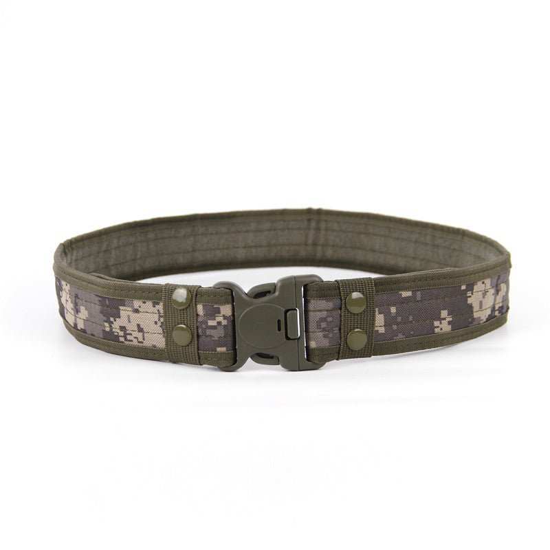 Wide Edged Outdoor Men's Thick Canvas Waist Belt - AMIR BAGS INDIA PRIVATE LIMITED