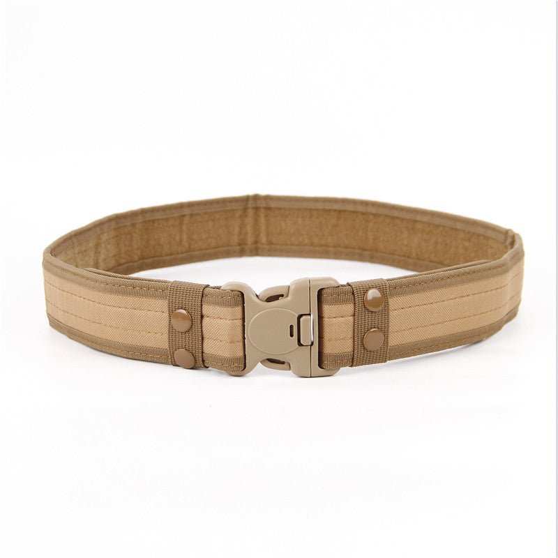 Wide Edged Outdoor Men's Thick Canvas Waist Belt - AMIR BAGS INDIA PRIVATE LIMITED