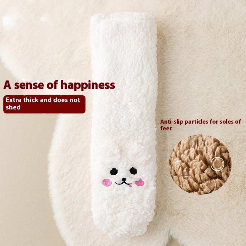 Winter Floor Socks Velvet Thicken Warm Coral Velvet Cute Socks Japanese - style Home Footwear Non - slip Socks New Year Gifts Winter Gadgets - AMIR BAGS INDIA PRIVATE LIMITED