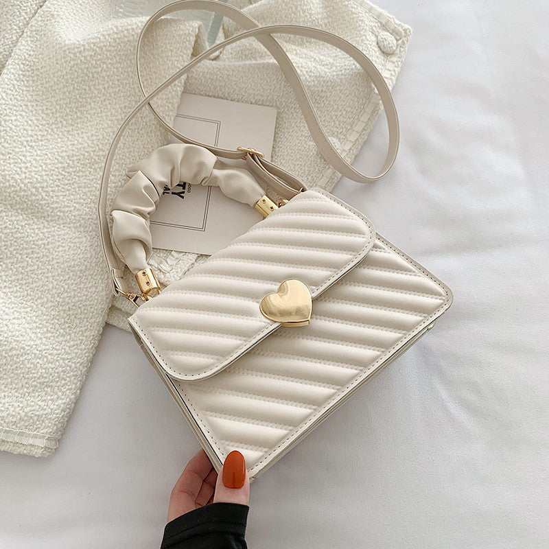 Women Handbags Fashion Chain Shoulder Bags With Love Metal Design - AMIR BAGS INDIA PRIVATE LIMITED
