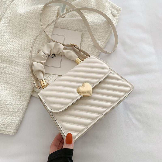 Women Handbags Fashion Chain Shoulder Bags With Love Metal Design - AMIR BAGS INDIA PRIVATE LIMITED