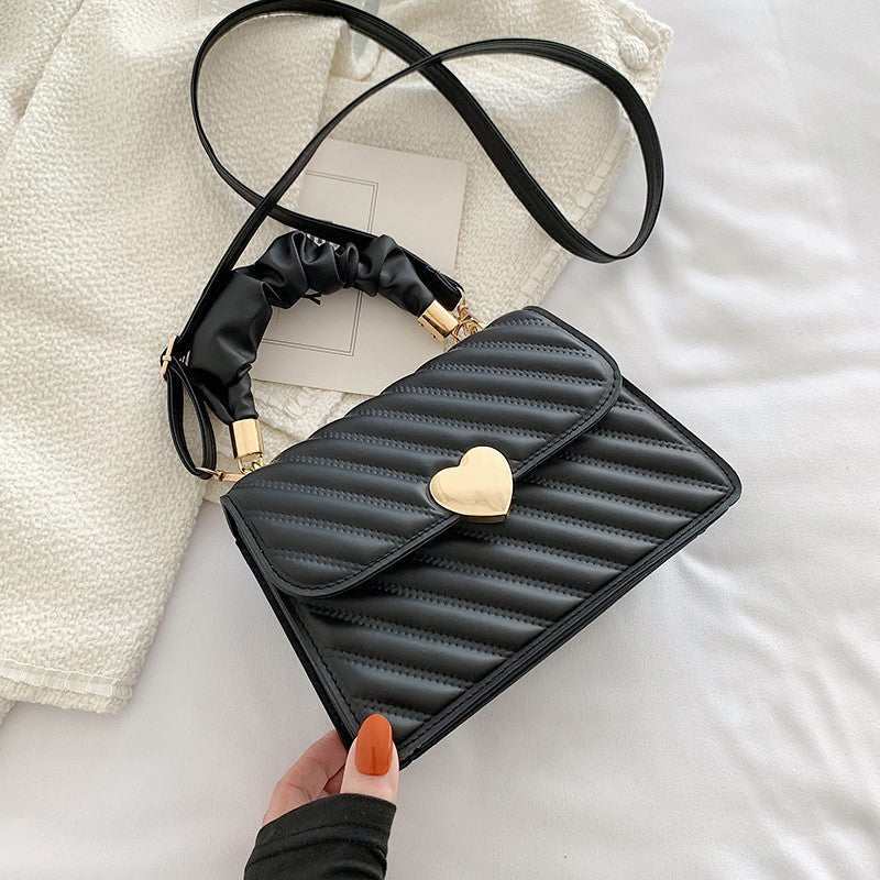 Women Handbags Fashion Chain Shoulder Bags With Love Metal Design - AMIR BAGS INDIA PRIVATE LIMITED