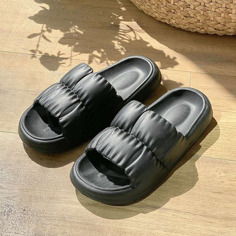 Women Home Shoes Bathroom Slippers Soft Sole Slides Summer Beach Shoes - AMIR BAGS INDIA PRIVATE LIMITED