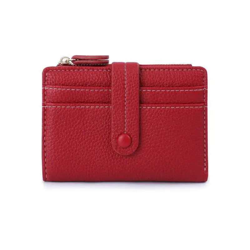 Women Short Wallets PU Leather Plaid Female Purses Solid Card Holder Wallet Fashion Woman Small Wallet With Coin Purse - AMIR BAGS INDIA PRIVATE LIMITED