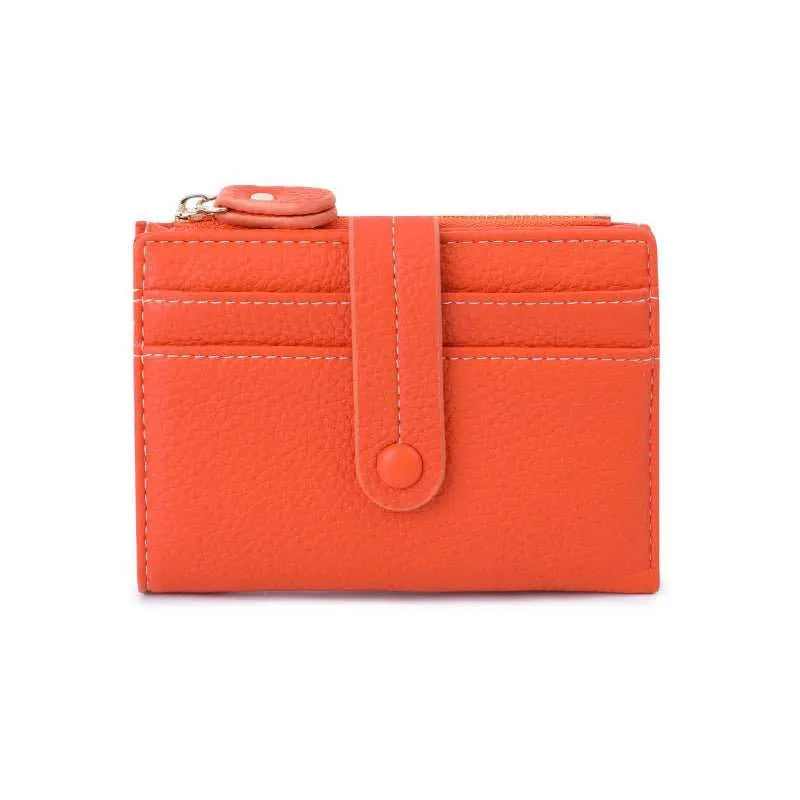 Women Short Wallets PU Leather Plaid Female Purses Solid Card Holder Wallet Fashion Woman Small Wallet With Coin Purse - AMIR BAGS INDIA PRIVATE LIMITED
