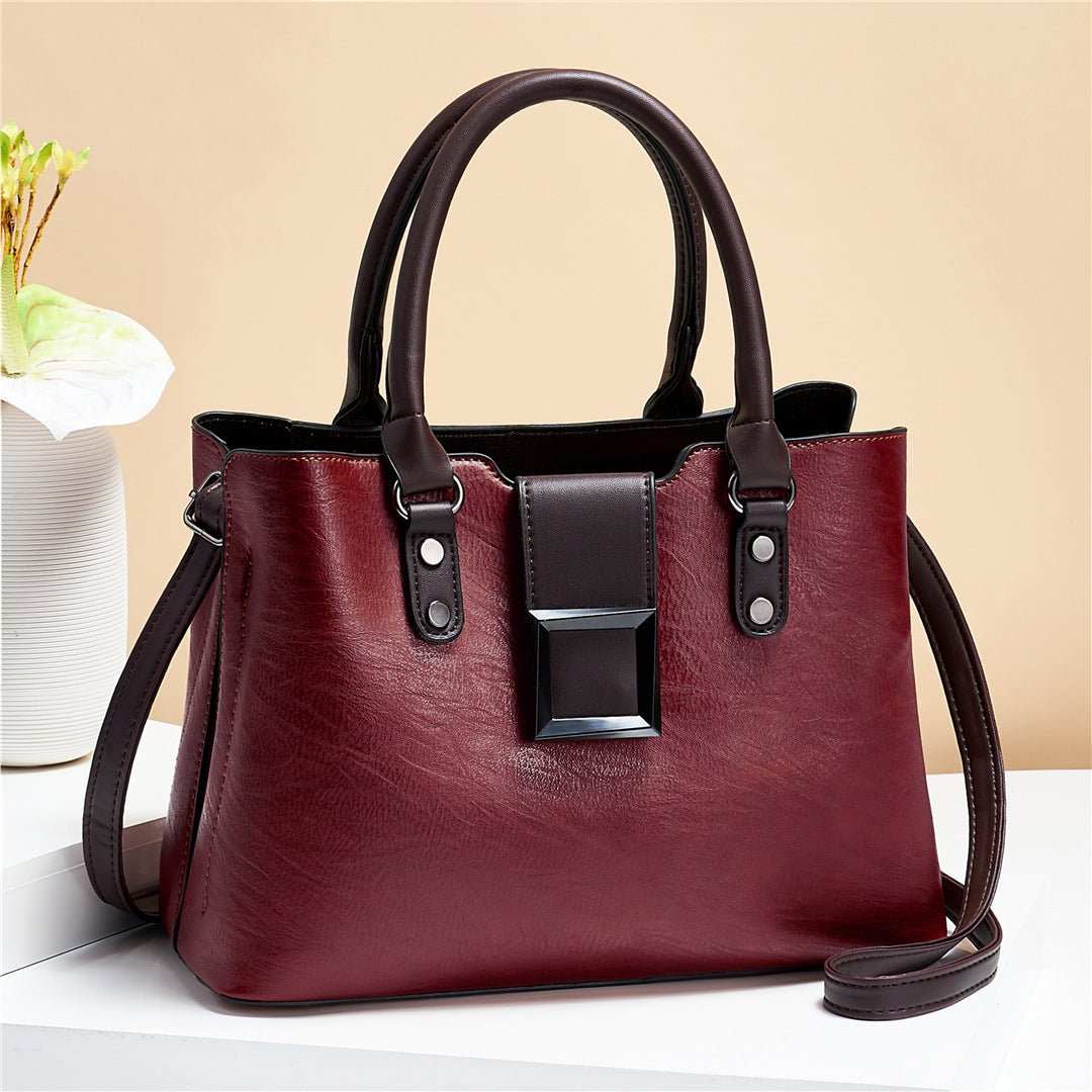 Women Shoulder Bag Big Buckle Handbags Work Daily Office Crossbody Bags - AMIR BAGS INDIA PRIVATE LIMITED