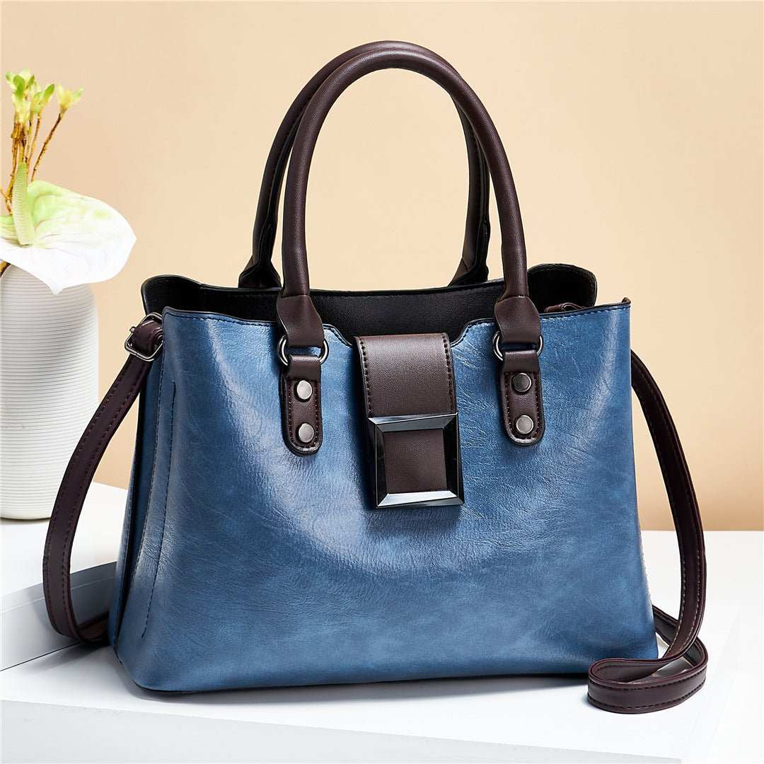 Women Shoulder Bag Big Buckle Handbags Work Daily Office Crossbody Bags - AMIR BAGS INDIA PRIVATE LIMITED